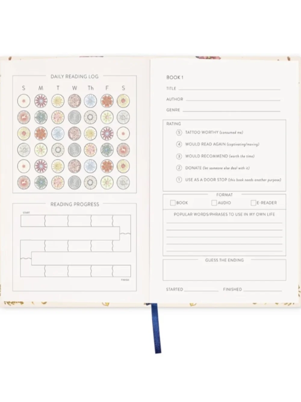 Kate Spade New York Reading Journal & Book Club Tracker
